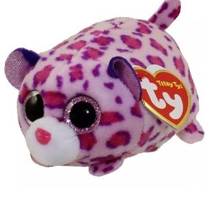 TY Beanie Boos - Teeny Tys Stackable Plush - OLIVIA the Leopard (4 inch) - MWMTs